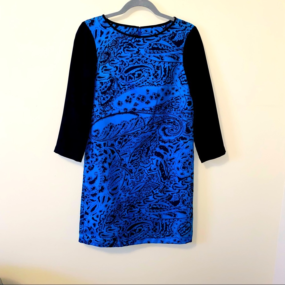 4C Anthropologie 100% Silk Modest Dress size 0